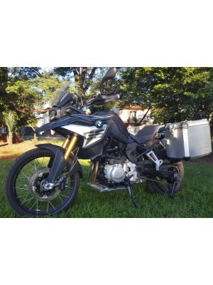 Bmw F850 Gs - par baus laterais alumínio 49/55 l par + suportes aço preto