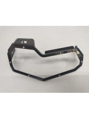 BMW F750/850 GS > PROTETOR DE FAROL ACRILICO/AÇO SLIM ALETA AÇO