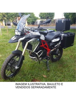 Bmw F800 Gs - baus laterais alum 36/40 l par + suportes aço preto