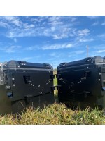 BMW R1300 GS ADV - Baus laterais aluminio 44/43 L encaixe em aço direto no suporte original BMW (nao necessita suporte adicional)