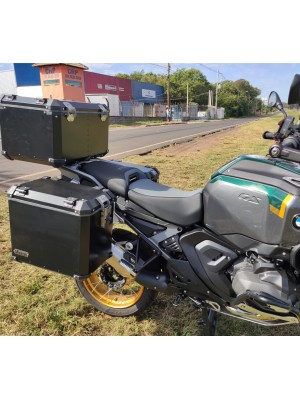 BMW R1300 GS ADV - KIT Baus lat. aluminio 54/53 L + BAULETO 60L encaixe em aço direto no suporte original BMW (nao necessita suporte adicional) BMW R1300 GS ADV - KIT Baus lat. aluminio 54/53 L + BAULETO 60L encaixe em aço direto no suporte original BMW (nao necessita suporte adicional)